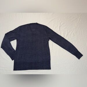 John Varvatos Men's V-Neck Sweater - Navy Blue - NWOT